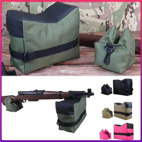 Taschen Tactical Sniper Shooting Gun Rest Bag Set vorne hinten Gewehr Zielbank ungefüllt Stand Unterstützung Sandsack kein Sand Jagdtasche