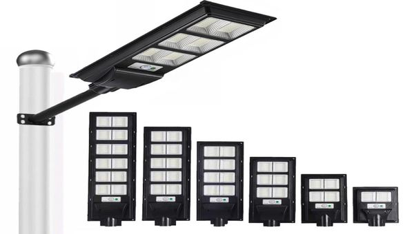 Lampioni stradali solari da 500 W Luci di inondazione a led per esterni Sensore di movimento IP65 Impermeabile Crepuscolo Alba Lampada a luce solare Telecomando5081688