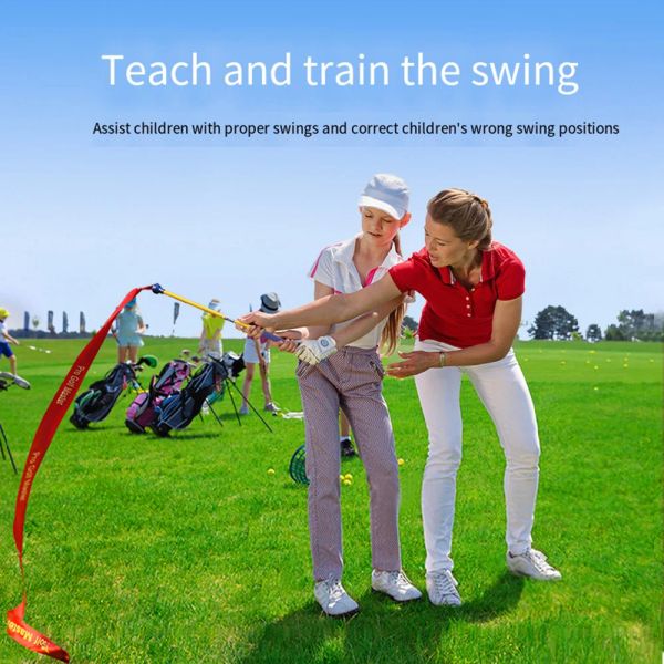 Unterstützt das PGM Golf Ribbon Swing Stick beim Üben, um die Schwunggeschwindigkeit für Anfänger zu erhöhen. Hilfstrainings-Golfzubehör