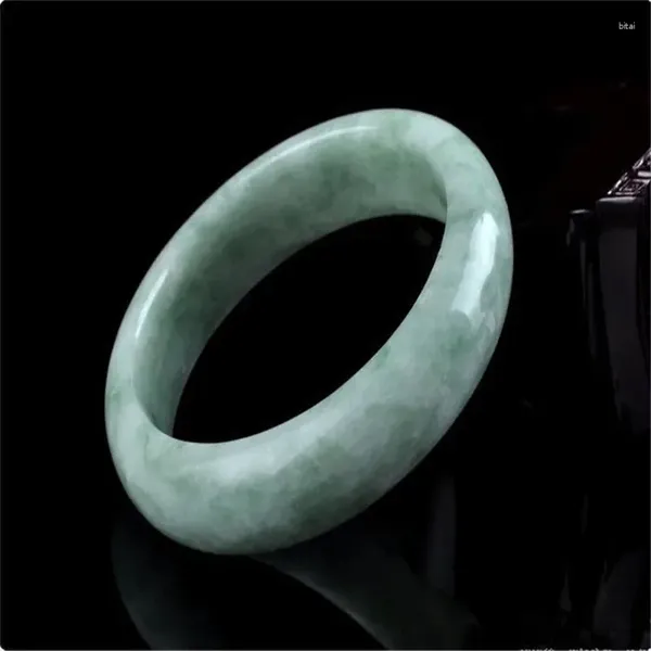 Pulseira real grau a natural jade mulheres cura jóias genuíno chinês jades pedra pulseiras jadeite pulseira namorada mãe presentes