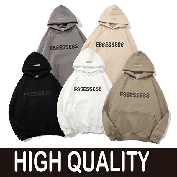 2024 Designer Hoodies Homens Hoody Essentialshoodie Pulôver Manga Longa Com Capuz Jumper Mulheres Essentialsweatshirts Roupas Reflexivas Streetwear Tops