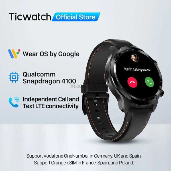 Armbanduhren TicWatch Pro 3 LTE Wear OS Smartwatch Vodafone DE/UK Herren-Sportuhr Snapdragon Wear 4100 8 GB ROM 3 bis 45 Tage Akkulaufzeit 240319