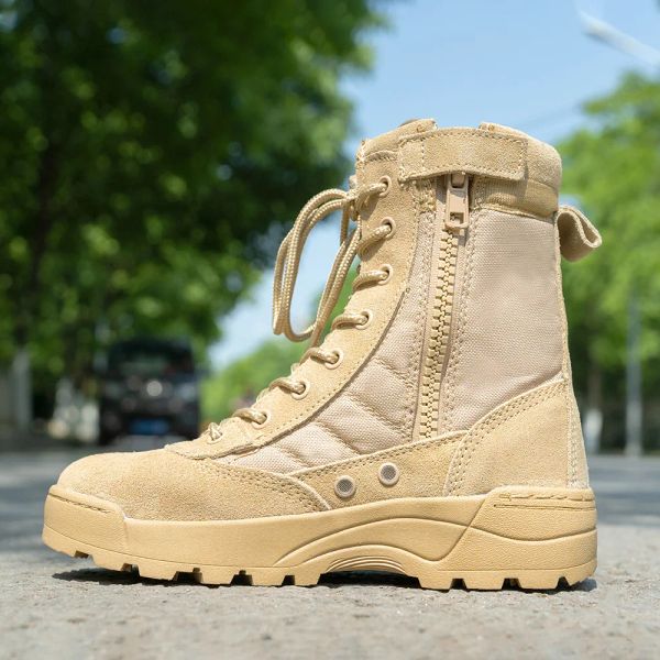 Stiefel 2736 Größe Kinder Outdoor Taktikstiefel Kinder Sommercamp -Kampf Training Militärstiefel Ultra leichte atmungsaktive Wanderschuhe