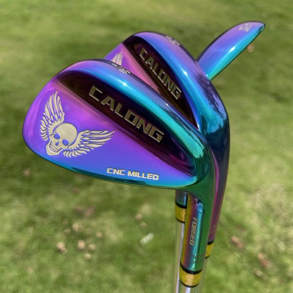 Клубы Rainbow Golf Wedge CALONG Crazy Skull Sand Wedges S20C, кованые с оригинальным динамическим стержнем из золотой стали, гольф-клюшки супер качества