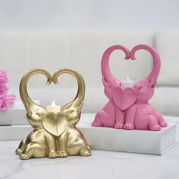 Portacandele Portacandele a forma di elefante Decorazioni per la casa Candeliere Bomboniere per matrimoni Bizzarre