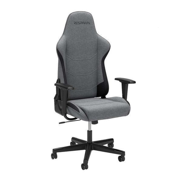 ReswAwn 110 Gamer PC bilgisayar sandalyesi, ergonomik sandalyeler, ofis entegre başlık, yetişkinler için oyun sandalyesi 135 derece açılı kilidi - gri kumaş