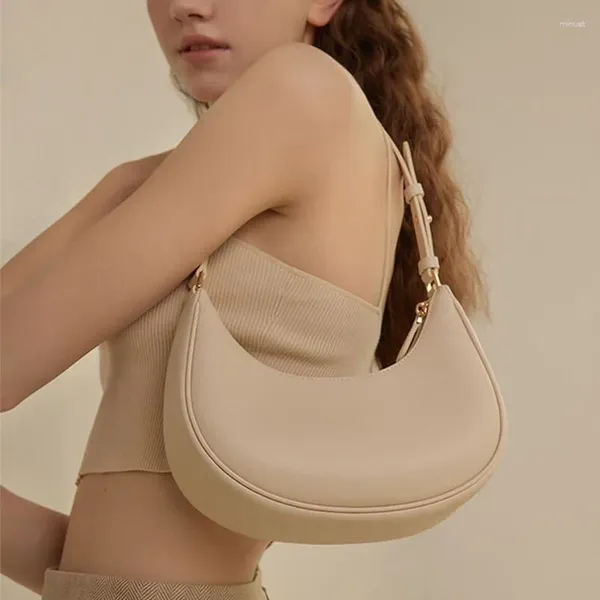 Сумки-тоут, минималистичные сумки для подмышек для женщин, весна-лето, повседневная универсальная женская сумка в стиле ретро, однотонная сумка через плечо для работы