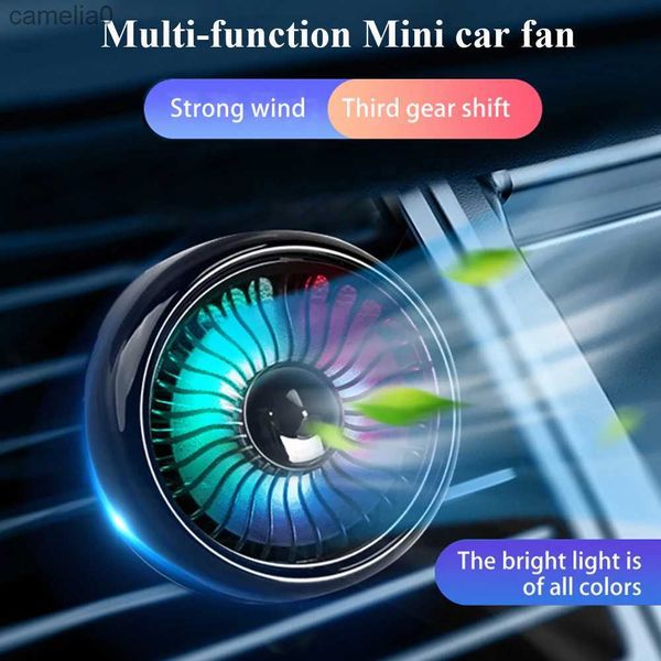 Elektrik Fanları Araba Fanı Çok Function Mini Otomobil Fanı Soğutucu Araba 360 Derece Soğutma Fanı Elektrikli Araba Sirkülatörü 12-24V 3 Hızlı Araba Coolerc24319