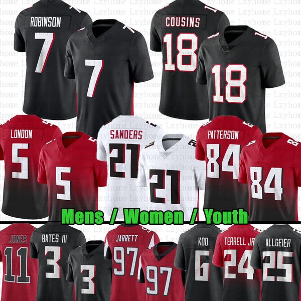 18 Kirk Cousins Bijan Robinson Fußballtrikot Drake London Younghoe Koo Darnell Mooney AJ Terrell Michael Vick Tyler Allgeier Kyle Pitts Jessie Bates Rondale Moore