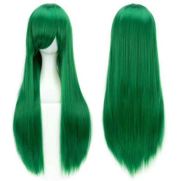 Perucas Soowee 30 Cores 80cm Longo Mulheres Cabelo Sintético Peruca Cosplay Resistente Ao Calor Amarelo Cinza Reto Partido Perucas de Cabelo