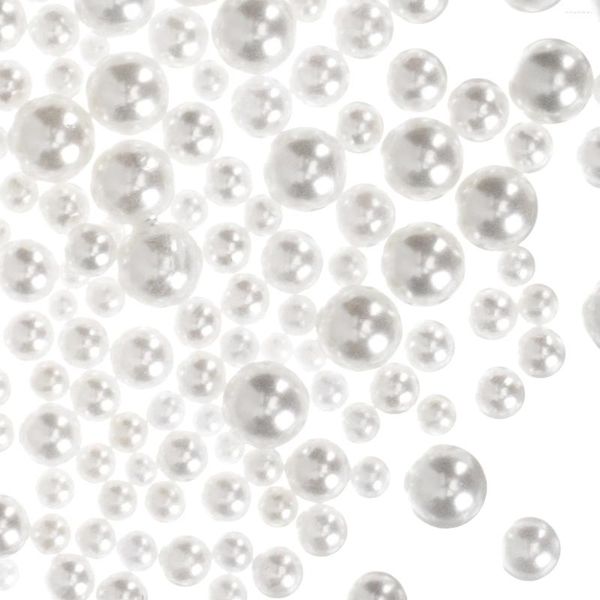 Vasi 440 pezzi Decor Perle decorative per perline di riempimento Riempimento artigianale Finto bianco senza foro