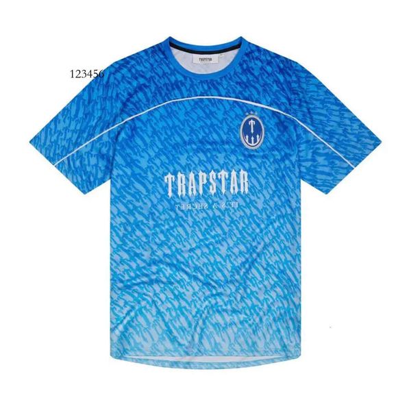 Футболки Limited, новая мужская футболка Trapstar London с коротким рукавом унисекс, синяя рубашка для мужчин, модные футболки Haruku, мужские футболки Y2K G230307 68