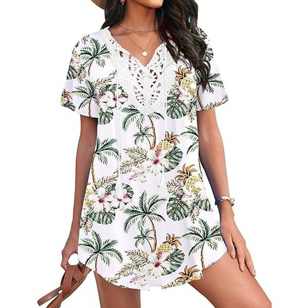 Oem Womens Swimwear Cover Ups Frente Aberta Praia Biquíni Maiô Longo Flowy Beachwear para Mulheres