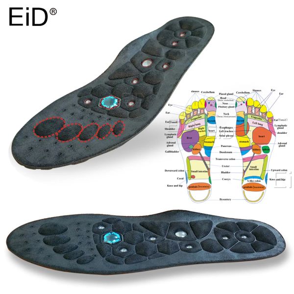 Palmilhas eid palmilhas de gel de massagem magnética de alta qualidade perda de peso arco apoio sapatos almofadas para homens mulheres terapia massagem cuidados com os pés unisex