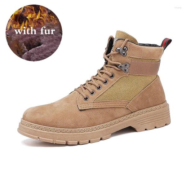 Stivali da uomo Desert Tattici Militari Maschili Scarpe da lavoro Safty Pelle Army Combat Winter Plus Size 44