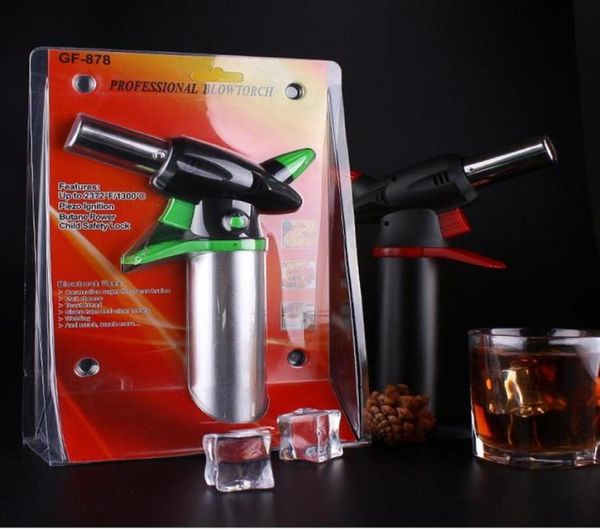 1300039C Metal Dab Jet Butano Tocha Isqueiro À Prova de Vento Jet Flames Micro Butano Tocha Isqueiro Profissional Cozinha Tocha Isqueiro 4175550