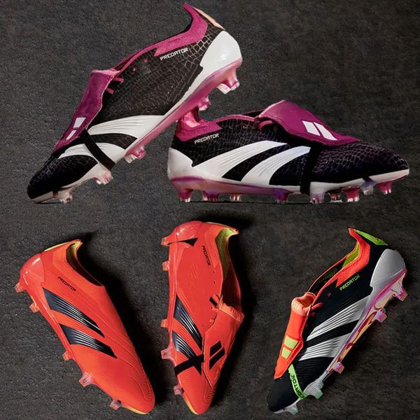 FG Sapatos de Futebol Futebol X Predator Elite Treinadores Tênis estoque Predator Edge 1 FG Falcon Essence Realizado cadarços superiores Histori l Rihla Sapatos de futebol