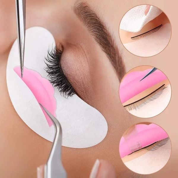 NEU 2024 5 Paare/Bag Wimpern Perming Stäbe Silikon 3D Wimpernlift Cilia Curler Curl Shields Pads Wimpern Perm Pads S M M1 M2 L2.1.
