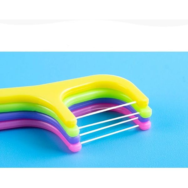 2024 52pcs/scatola a filo filo interdossino cartone animato per bambini Sceentiti di plastica Famiglia Family Pack Dettagli di pulizia dei denti