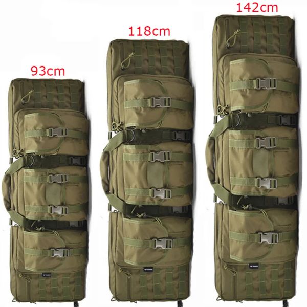 Taschen 93 cm 118 cm 142 cm Taktische Molle Gun Beutel Jagd Schießen Paintball Sniper Airsoft Rifle Case Military Rucksack für Wargame