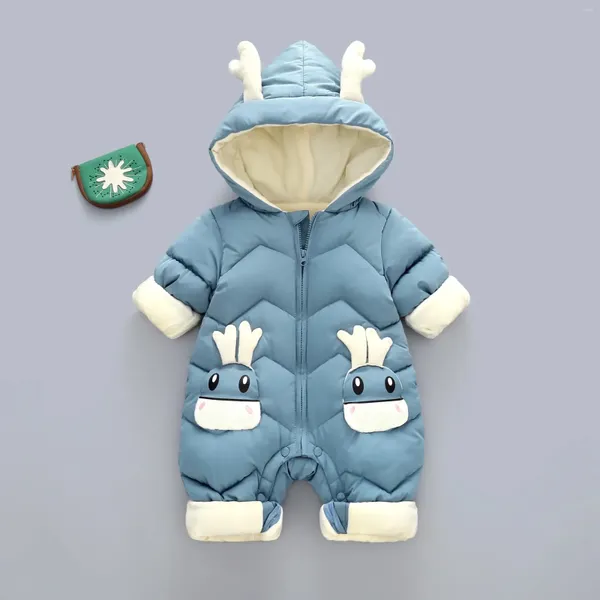 Jaquetas nascido quente casaco de bebê inverno com capuz manto macacão grosso roupa macacão snowsuit crianças meninos roupas crianças