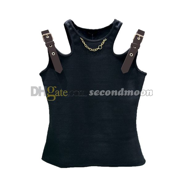 Sexy Hohl Tanks Top Frauen Kette Dekoration Weste Sommer Atmungsaktive Sport Tops Mode Strap Westen