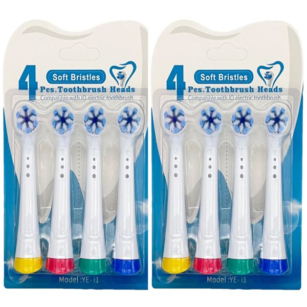 Köpfe kompatibel mit OralB IO 3/4/5/6/7/8/9/10 Serie Ultimate Clean Clean Electric Zahnbürsten Ersatzköpfe, 8 Pack