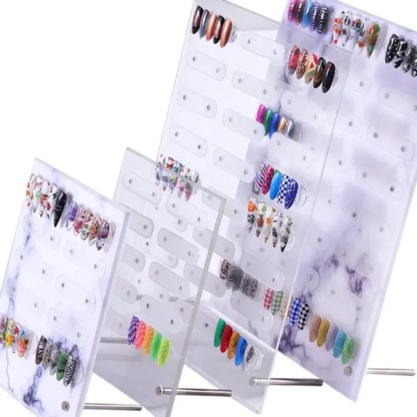 1 set espositore a colori per smalto gel per unghie acrilico magnetico punte per unghie finte supporto per display decorazione per nail art che mostra scaffale