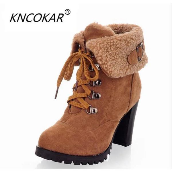 Сапоги Hot Sell Awumn и Winter High Caffice Fashion High Heel Boots с возбуждением, восстанавливая древние способы размера от 35 до 43