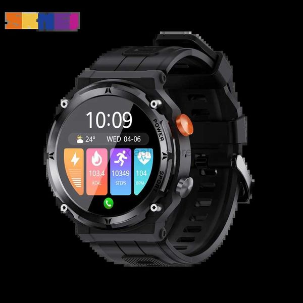 Orologi da polso SKMEI 410mAh 1. Contapassi da nuoto da 39 pollici Smartwatch sportivo da uomo Bluetooth Cardiofrequenzimetro Chiama Smart Watch per Android ios 240319