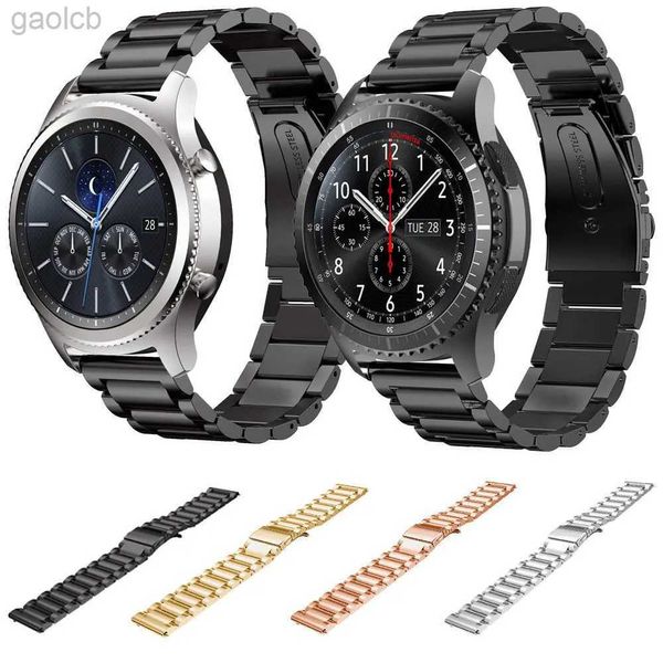 Relógios de pulso Nova faixa de relógio de aço inoxidável para Samsung Galaxy Gear S3 Frontier Band para Samsung Gear S3 Classic Substituição Pulseira de Pulso 24319