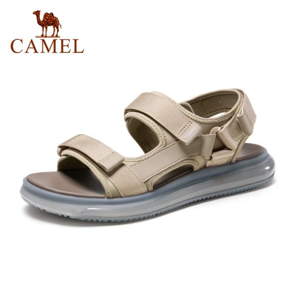 Badminton Camel Sapatos masculinos ao ar livre Novo verão não -lips Sandals esportivas Sandálias selvagens Trendamento de ar macio de almofada de ar de praia masculino macho