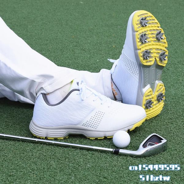 Sapatos primavera verão masculino tênis de golfe profissionais impermeabilizados de golfe esportivo de golfe 2021 Novos treinadores de golfe de marca