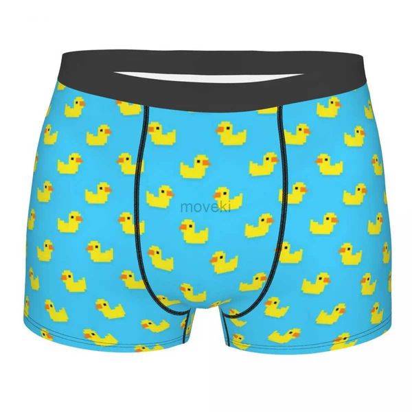 Underpants amarelo banho pato homens roupa interior bonito animal boxer briefs shorts calcinha engraçado respirável cuecas para masculino S-XXL 24319