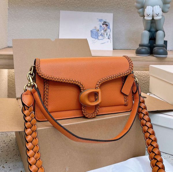 Дизайнерские сумки через плечо с буквой C, женские роскошные сумки, кожаные модные модные сумки через плечо с плетеным ремешком через плечо