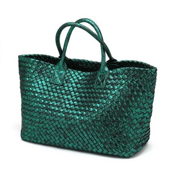 Üst omuz çantaları moda tasarımcı çanta kadın tote çanta yumuşak bir omuz trend düz renk açık yılan desen çanta 240311