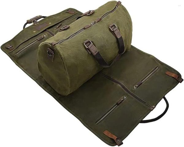 Sacos de viagem vendendo terno saco de armazenamento conjunto de duas peças dobrável grande capacidade destacável portátil negócio duffle vestuário viagem