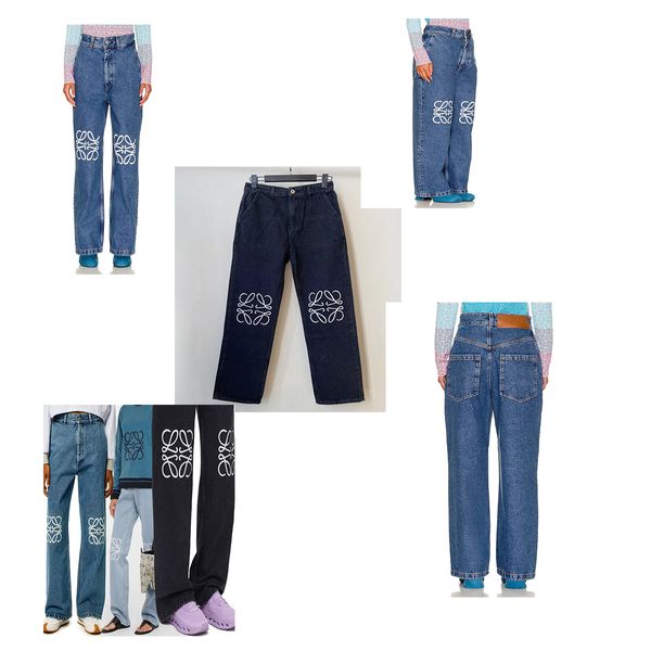 Высококачественные модные бренды класса люкс Женские джинсы Дизайнерские брюки прямого кроя последняя тенденция Носите темно-синие джинсы, чтобы подчеркнуть рост Брюки выглядят стройнее джинсового размера 26-30