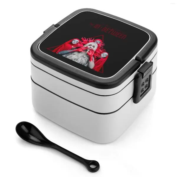 Stoviglie Bento Box più trendy Fibra di grano Materiale PP A prova di perdite Con stoviglie Maria Brink In This Moment Female Rocker Pinup Up