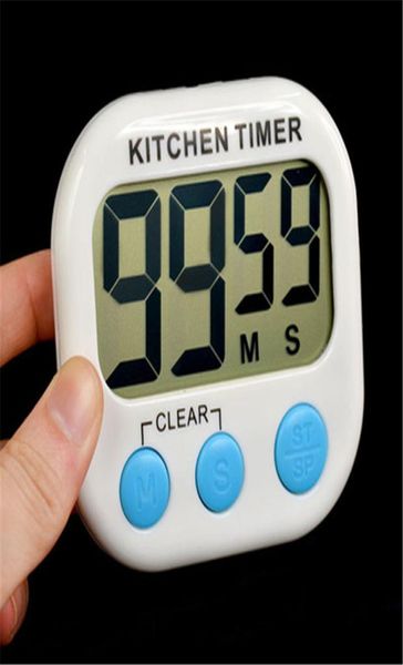 Pratico timer da cucina da cucina LCD magnetico timer da cucina digitale conto alla rovescia uovo colore perfetto che cambia strumenti timer rosso6670685