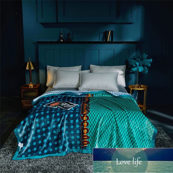Модное роскошное фланелевое одеяло, толстое двойное коралловое флисовое антистатическое осеннее и зимнее одеяло