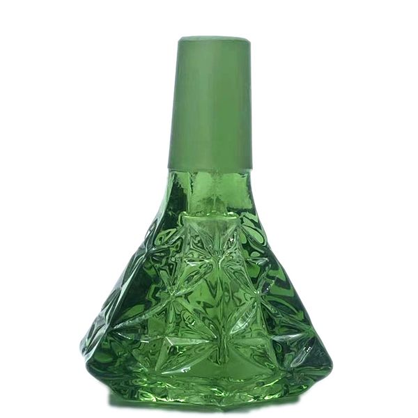 QB Diamanti in vetro Pyrex spesso Ciotola per tabacco 14mm Ciotola per erbe maschio Pezzo Narghilè Accessori per fumatori per tubi di acqua in vetro Bong