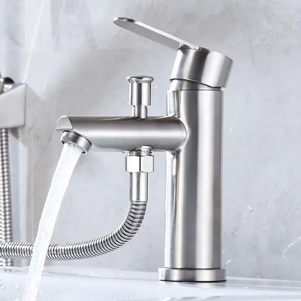 Rubinetti per lavandino del bagno Rubinetto per lavabo Risparmio idrico Soffione per doccia Impianto idraulico Lavanderia e miscelatore freddo per il lavaggio Rubinetto di lusso Lavabo Cucina