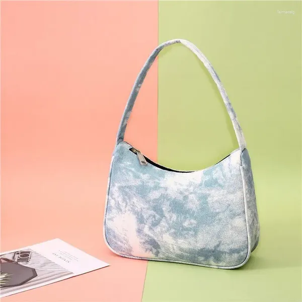 Totes Floral Impressão Mulheres Bolsa De Ombro Designer Bolsa Pequeno Zíper Hobos Over