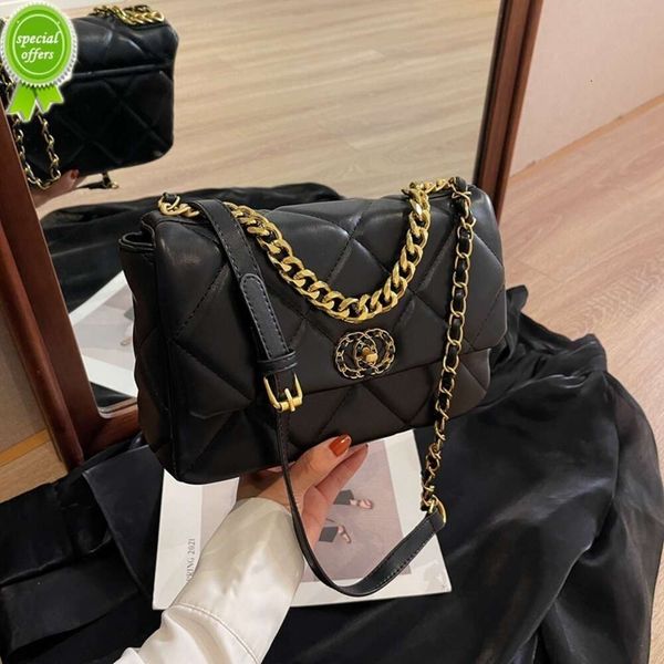 Fonte de fábrica pacote de alta qualidade nova moda e lazer pequena bolsa estilo perfumado para mulheres na moda diagonal cross ling grid chain avançado ocidental