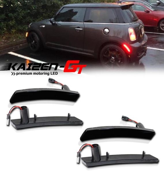 Notlichter, vorne, bernsteinfarben, hinten, rote LED-Seitenmarkierungs-Fender-Flare-Lampen für 2002–2008 1. Generation MINI Cooper R50 R52 R53 Blinker 6770945