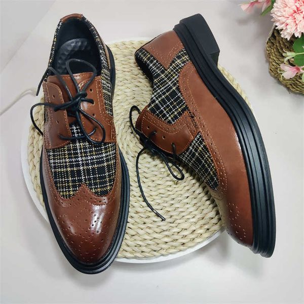 Brogue, edle HBP-Oxfords, nicht markentypische, bequeme Designer, heiß verkaufte, langlebige, hübsche Herren-Lederschuhe