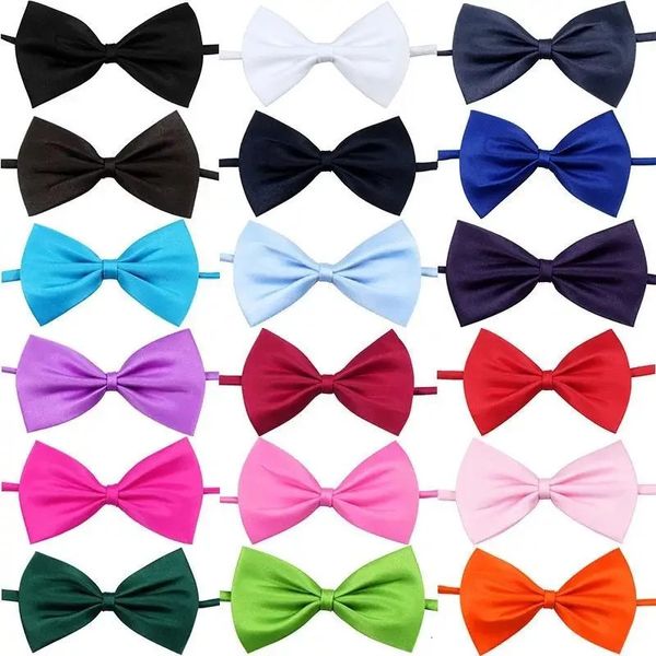 50 pezzi papillon di colore misto bowknot per cani accessori per toelettatura gatti piccoli animali bambini papillon regolabile prodotto per animali domestici all'ingrosso 240311