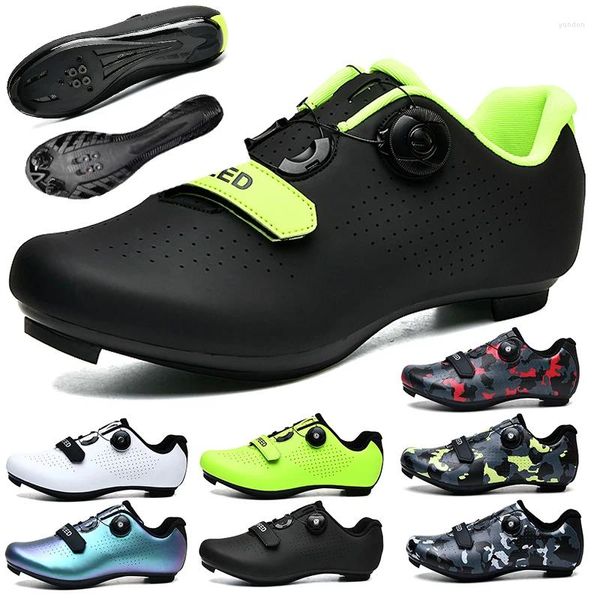 Fahrradschuhe Herren Sport MTB Outdoor SPD Speed Flat Racing Schuh Damen Straße Selbstsichernd