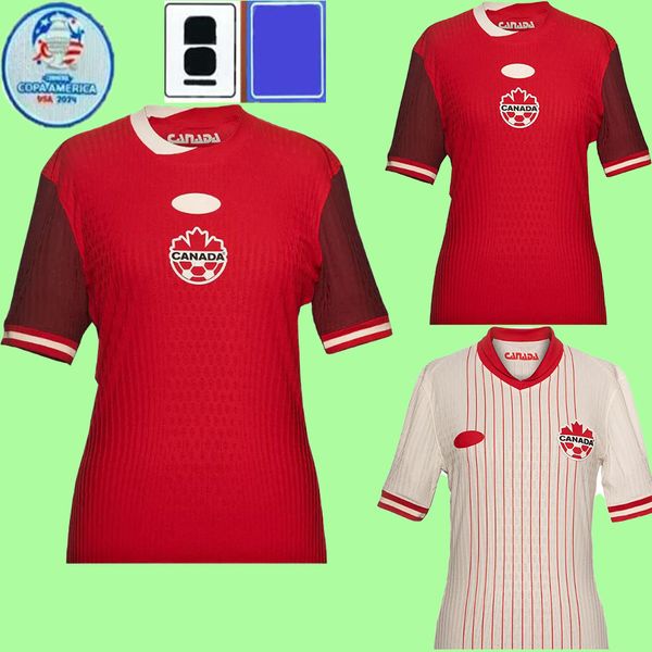 2024 Canada Soccer Maglie Club set completo Set da uomo Kit Kit Unifort National Team Davies J.David 24 25 Ugbo Larin Cavallini Millar Eustaquio Football Shirts Uniform